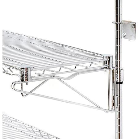 Poly-Green Wall Mount Wire Shelf, Additional Level 42W X 24D